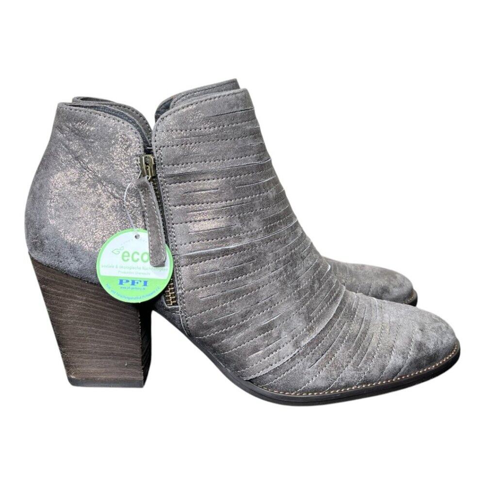 Paul Green Malibu Earth Antique Metallic Booties Size EU 8/US 10.5